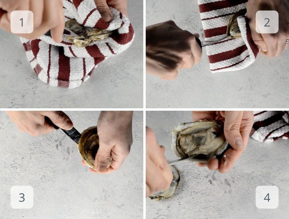 how to shuck oysters at home step by step
