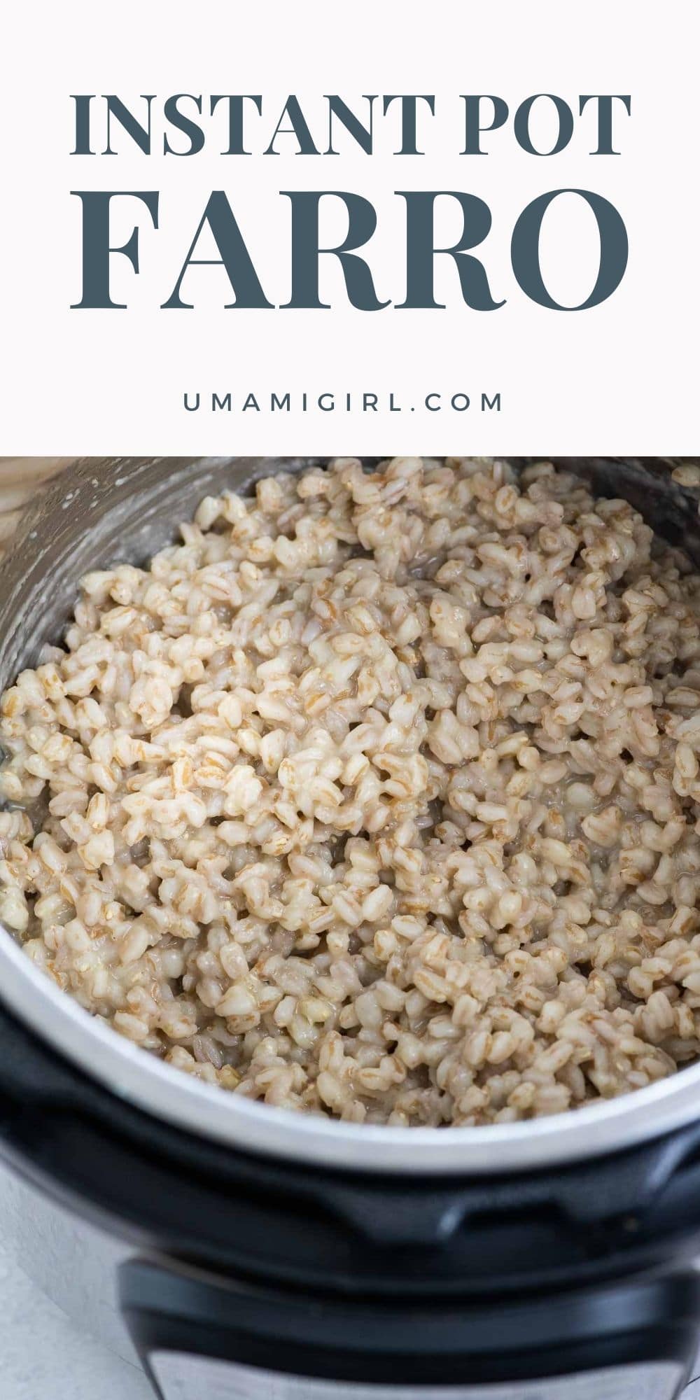 Instant Pot Farro Umami Girl