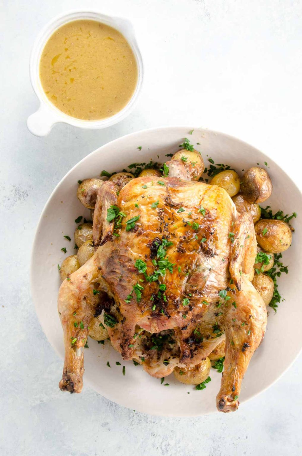 Roast Chicken and Potatoes with All the Best Things Umami Girl