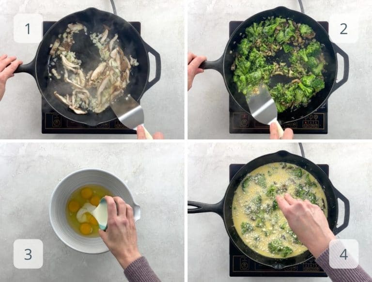 Broccoli Mushroom Frittata Umami Girl