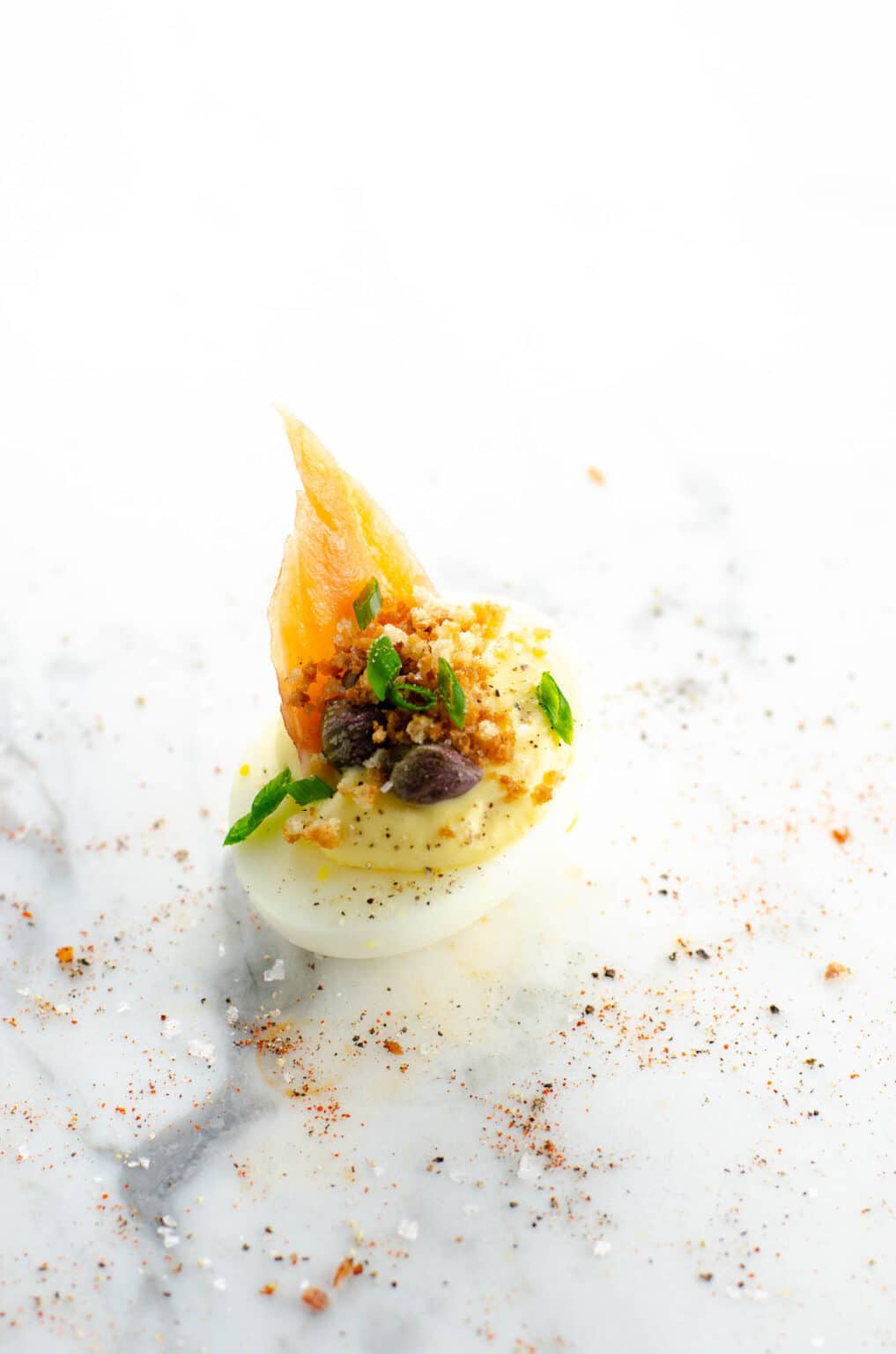 Bagel and Lox Deviled Eggs Umami Girl