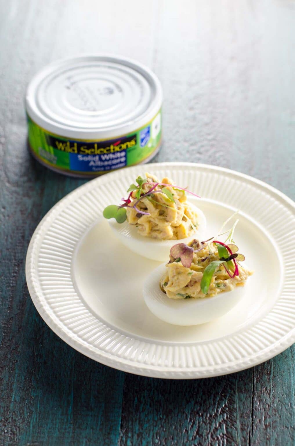 Nicoise Deviled Eggs with Tuna Umami Girl