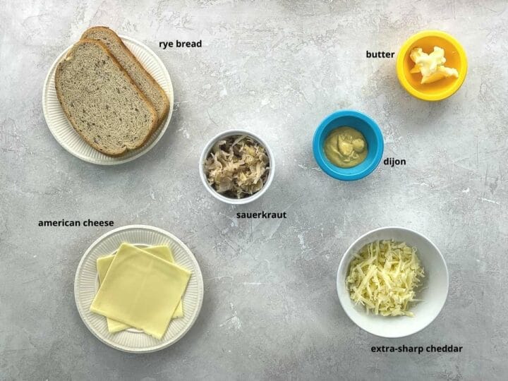 Sauerkraut Grilled Cheese with Dijon Umami Girl