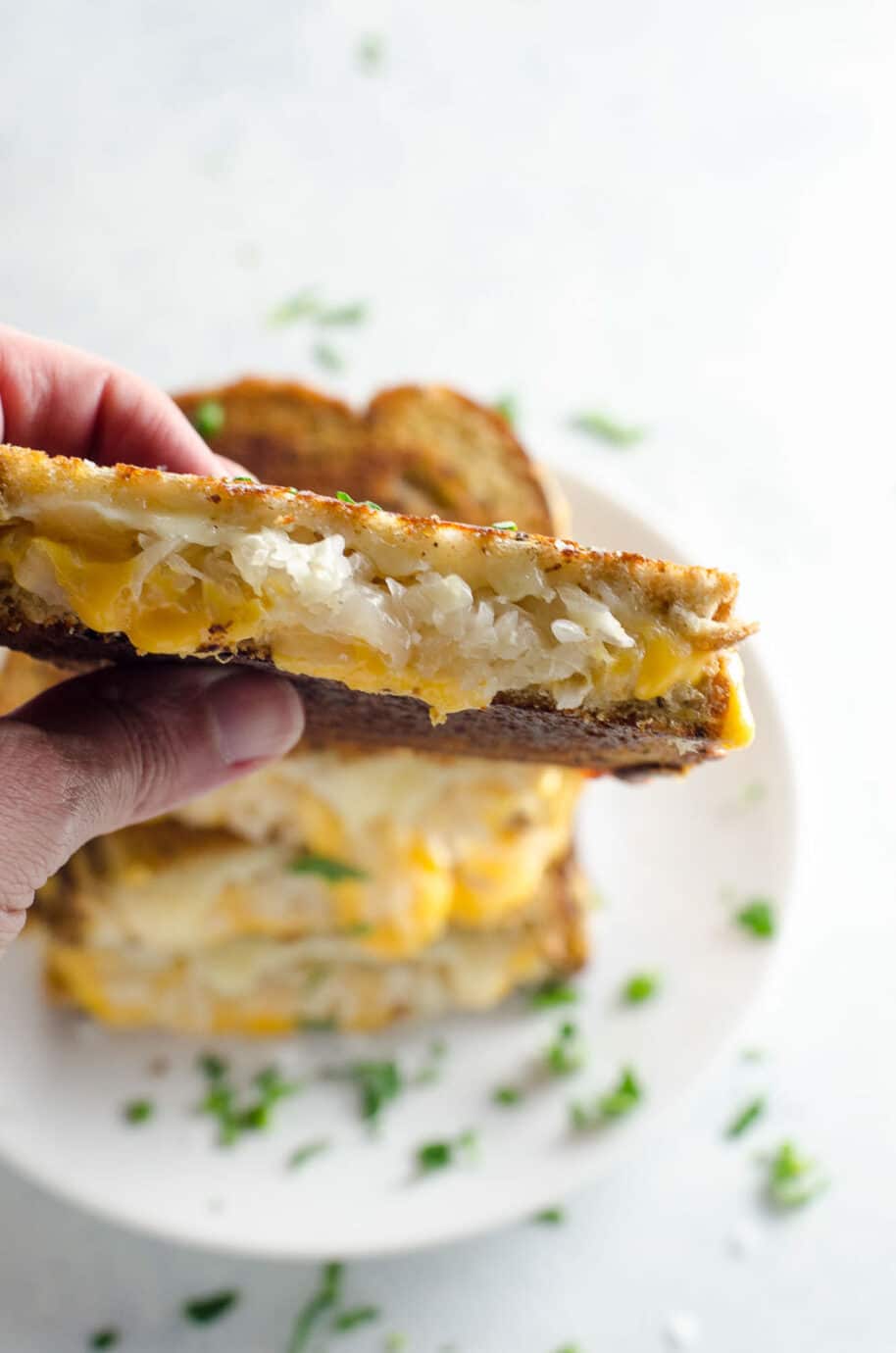 Sauerkraut Grilled Cheese with Dijon Umami Girl