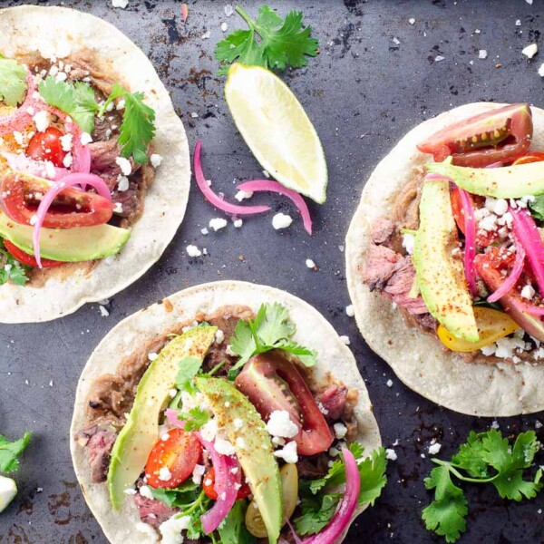 carne asada tacos
