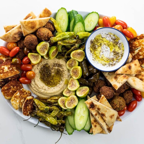 a mezze board (mezze platter)
