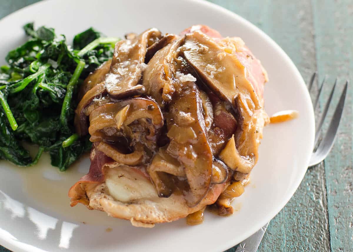 ProsciuttoWrapped Stuffed Chicken Marsala Umami Girl