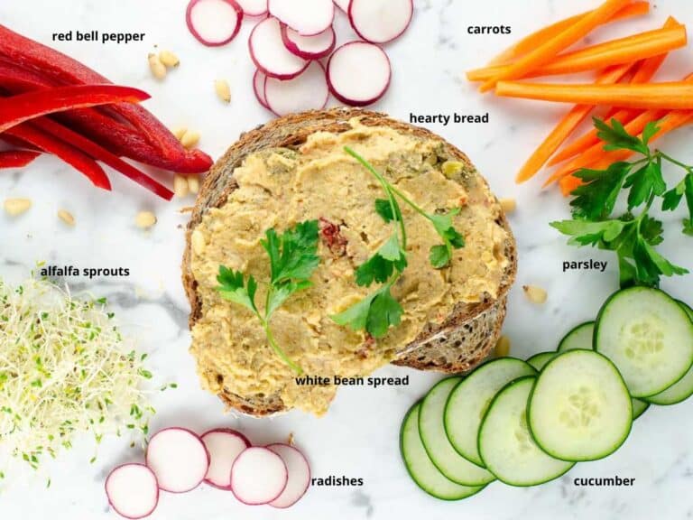 Epic Veggie and White Bean Spread Sandwich Umami Girl