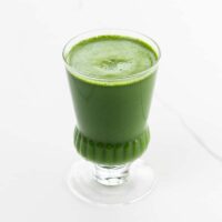 Kale juice in a glass