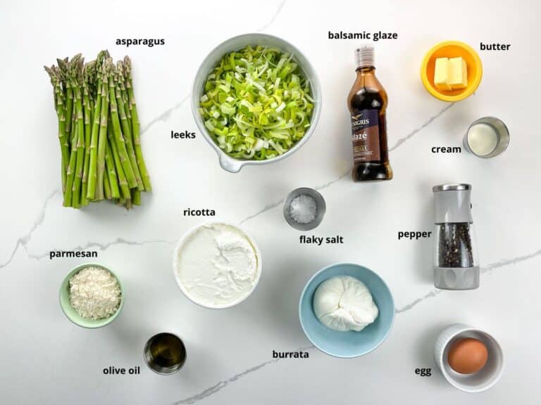 Asparagus Galette with Leeks and Ricotta Umami Girl