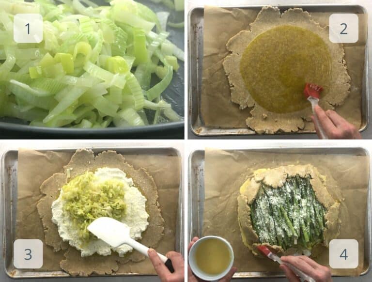 Asparagus Galette with Leeks and Ricotta Umami Girl