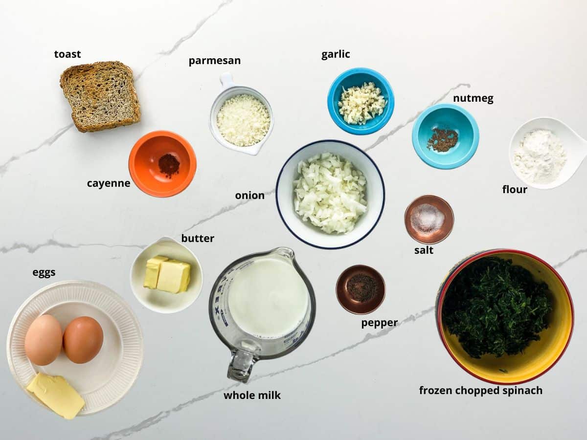 ingredients in bowls
