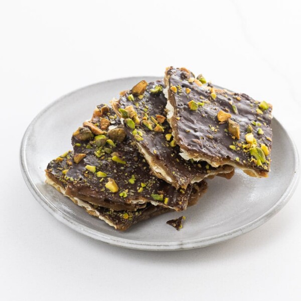 matzo crack on a plate