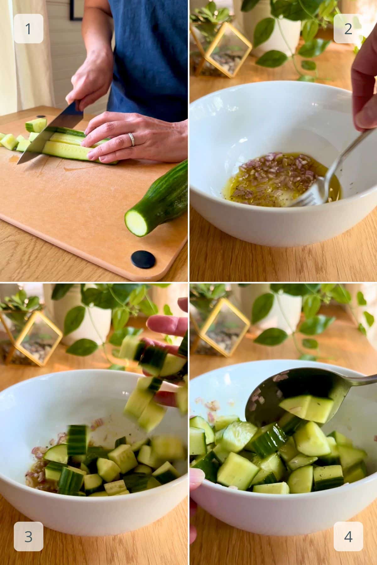 steps for making cucumber salad